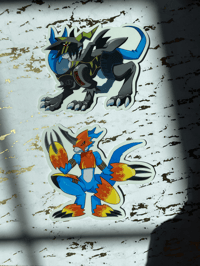 Image 3 of [DIGI] Prismatic and Chrome Car Stickers