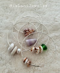 Image 1 of Silver Shells Thick Bracelets