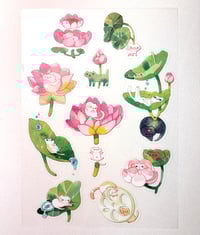 Image 2 of Lotus Sticker Sheet