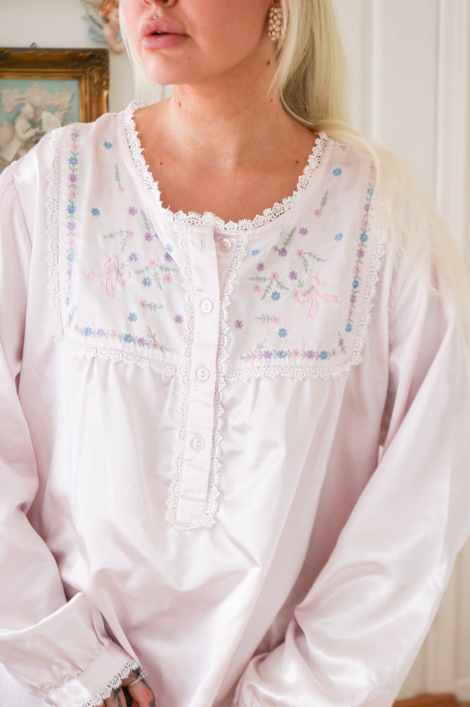 Image of Vintage 1980s Styled by SayBary Pastel Pink Princess Gown (Large)