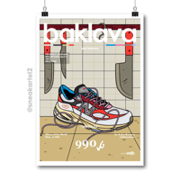 Image 1 of Sneaker Poster New Balance 990 V6 x Baklava “Untitled”