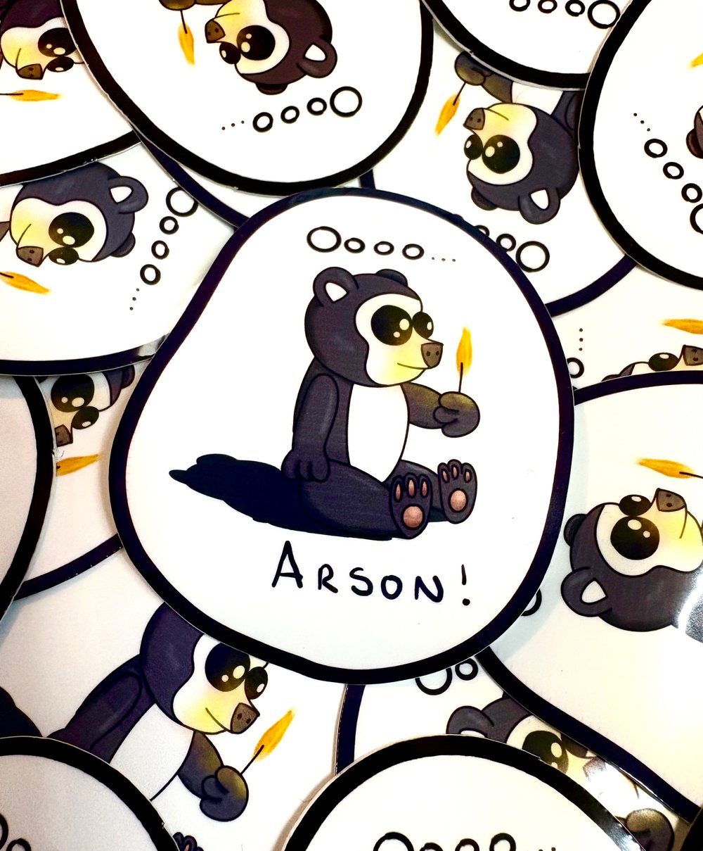Image of Oooo Arson Sticker