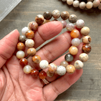 Image 4 of Coral Jasper Bracelet, Coral Jasper Beaded Bracelet, Boho Bracelet, For Positive Relationships,