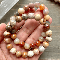 Image 6 of Coral Jasper Bracelet, Coral Jasper Beaded Bracelet, Boho Bracelet, For Positive Relationships,