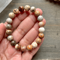 Image 5 of Coral Jasper Bracelet, Coral Jasper Beaded Bracelet, Boho Bracelet, For Positive Relationships,