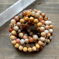 Image 8 of Coral Jasper Bracelet, Coral Jasper Beaded Bracelet, Boho Bracelet, For Positive Relationships,