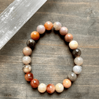 Image 9 of Coral Jasper Bracelet, Coral Jasper Beaded Bracelet, Boho Bracelet, For Positive Relationships,