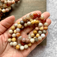 Image 12 of Coral Jasper Bracelet, Coral Jasper Beaded Bracelet, Boho Bracelet, For Positive Relationships,