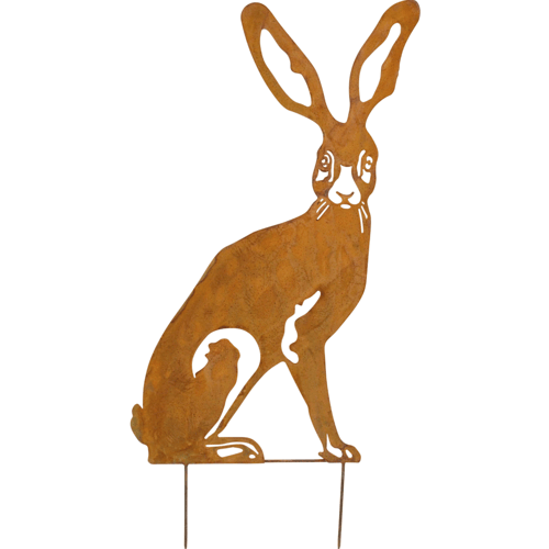 Image of Rusted Hare Silhouette