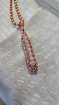 Image of Beaded Rose Quartz shipping included 