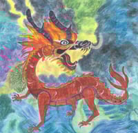 Dragon card and envelope