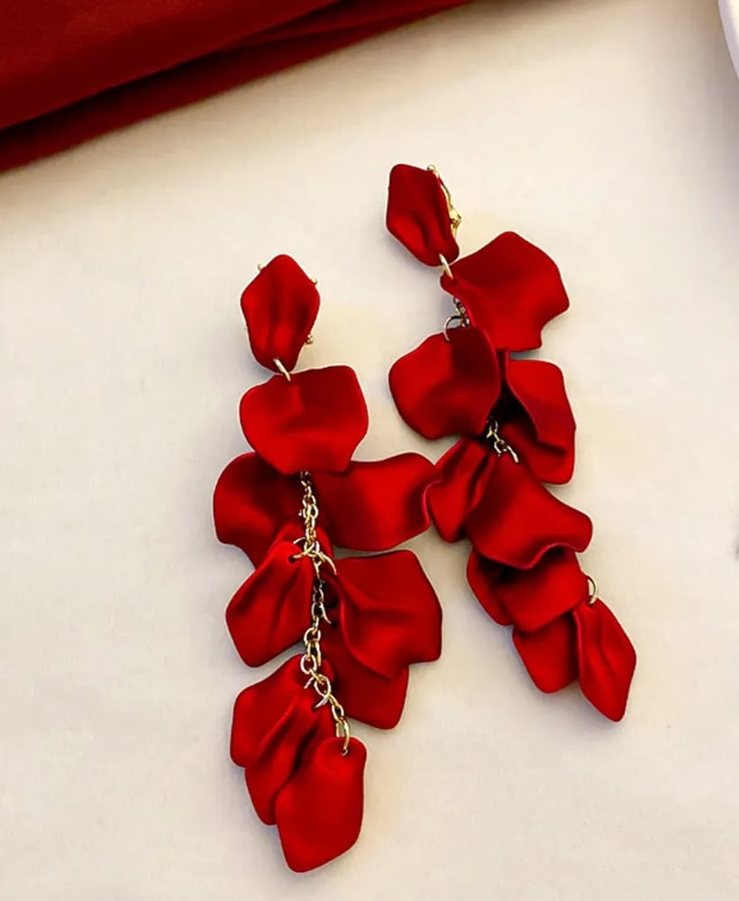 Image of Crimson Power Earrings