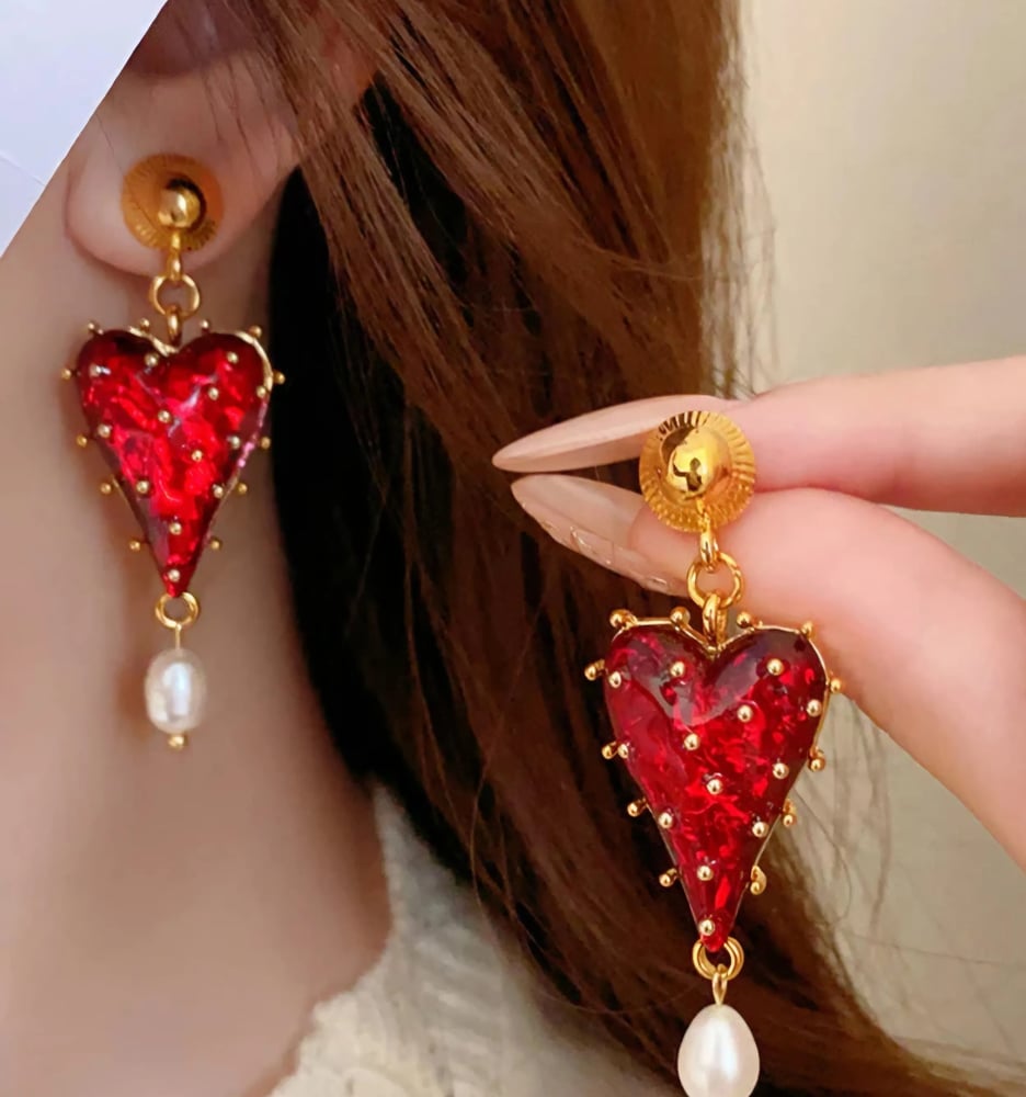 Image of Hearts of Power Earrings