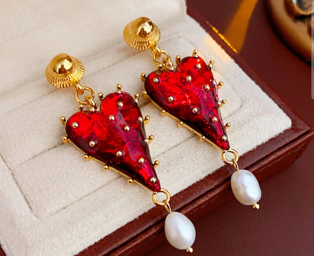 Image of Hearts of Power Earrings