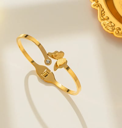 Image of Wings of Renewal Bangle Stainless Steel