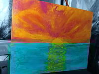 Golden Hour Reflections - 8 x 10 Canvas Panel