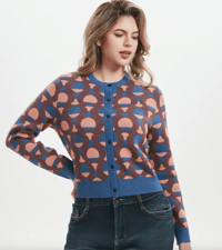 Image 1 of Abstract Apple Cardigan
