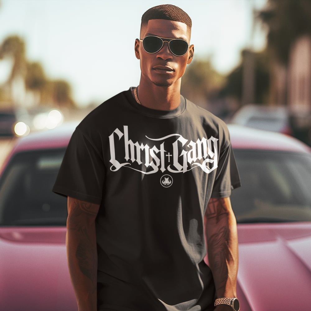 Image of CHRIST GANG "OE" T shirt & Hat Pack