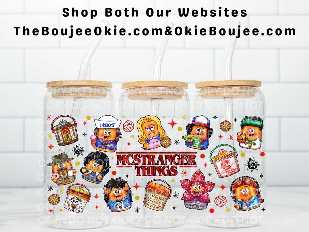 Image of McStranger Things Uv Dtf Wrap Double Sided  W0675