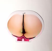 Image 1 of Jynx Maze Close Up Booty In Black Thong Glossy Finish Vinyl Sticker