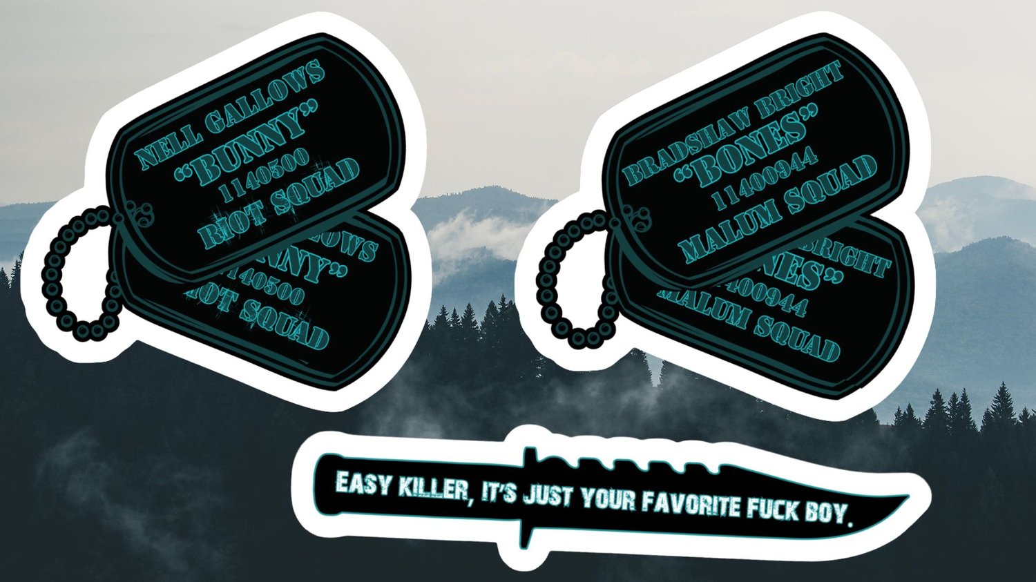 Image of Officially licensed leave me behind SINGLE vinyl sticker 
