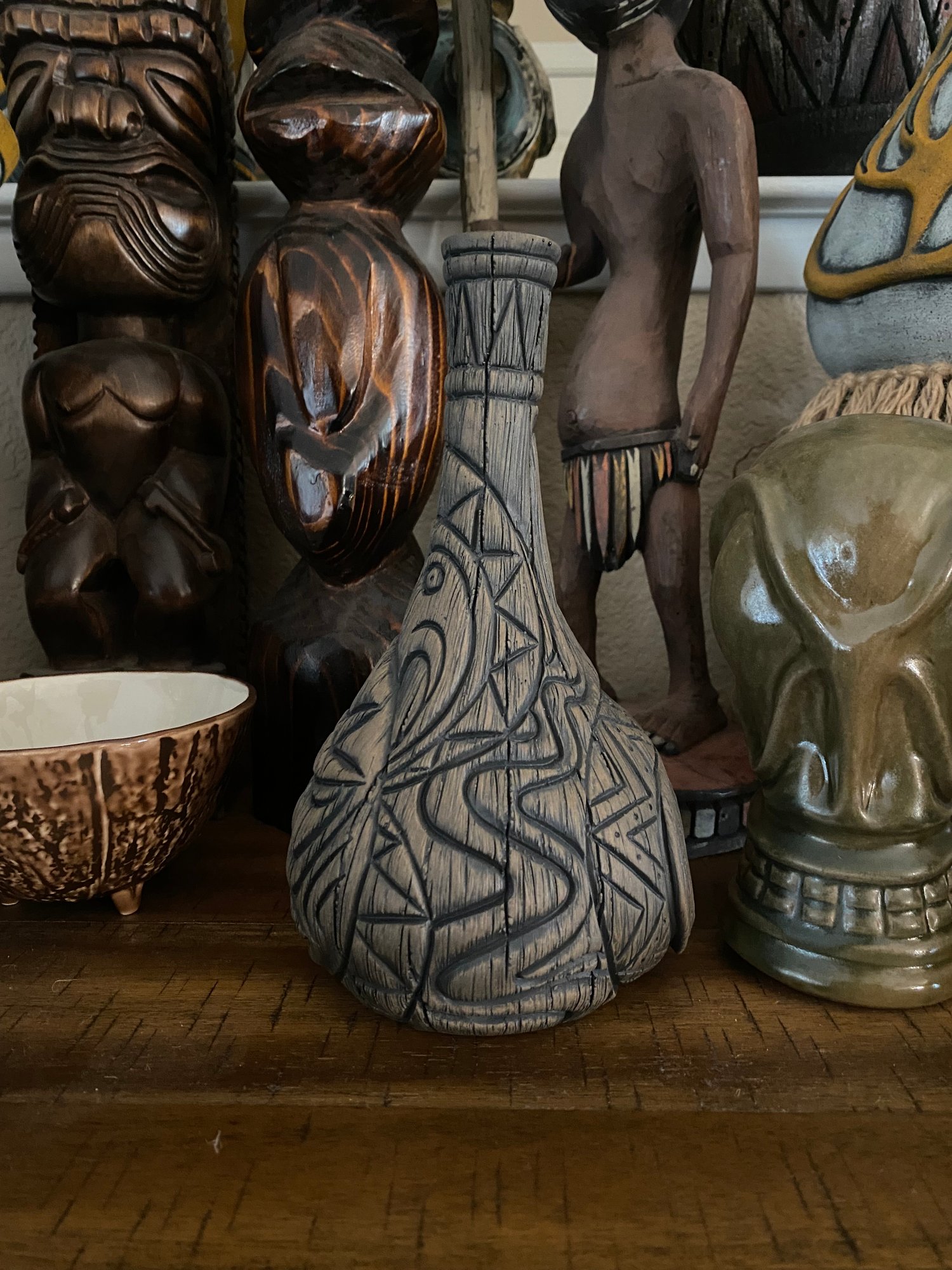 Image of “Abelam Peace Maker” Pipe (a) - Brown Woodgrain - Must Be 21 to Purchase - US Shipping Included 