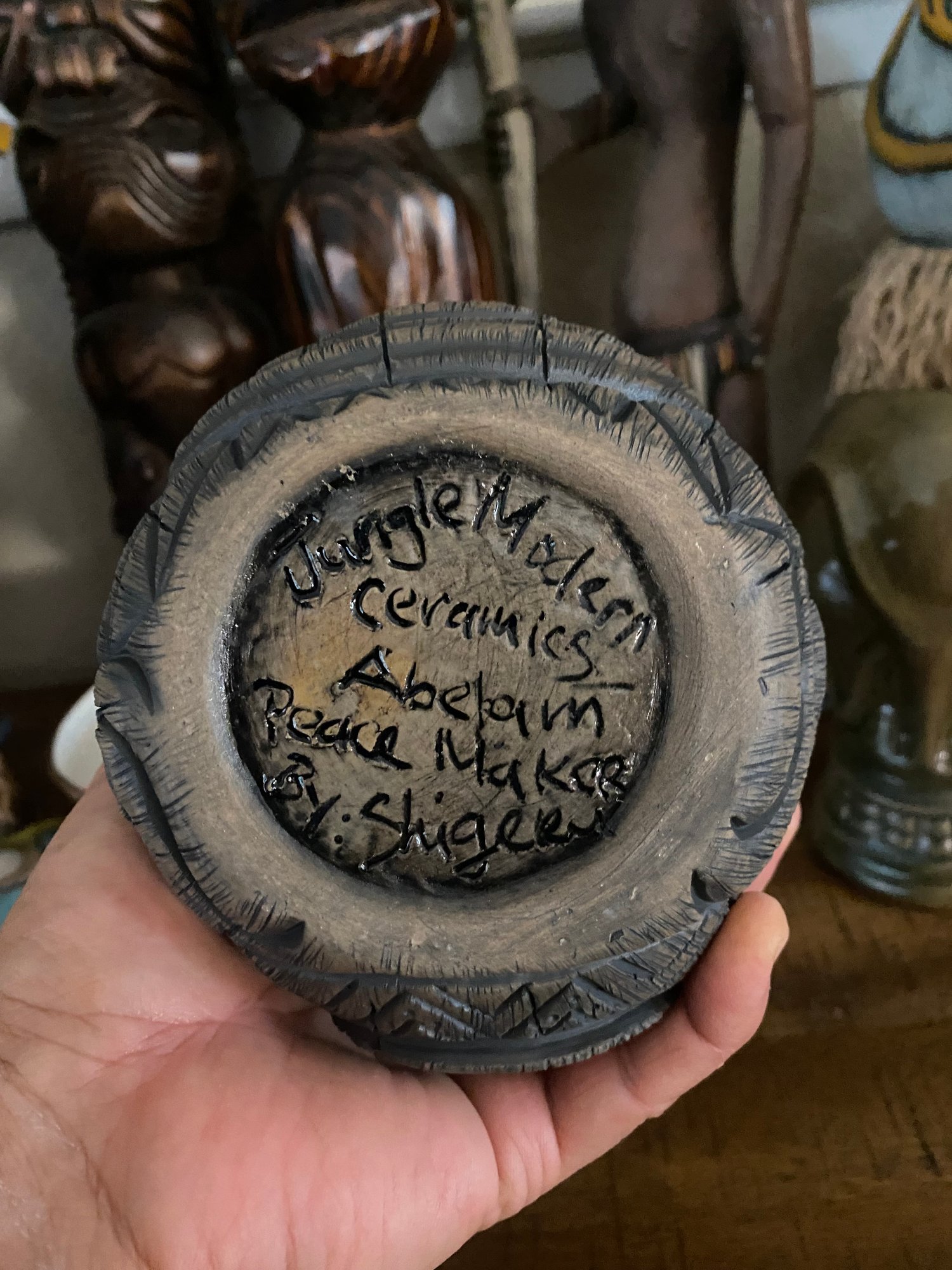 Image of “Abelam Peace Maker” Pipe (a) - Brown Woodgrain - Must Be 21 to Purchase - US Shipping Included 