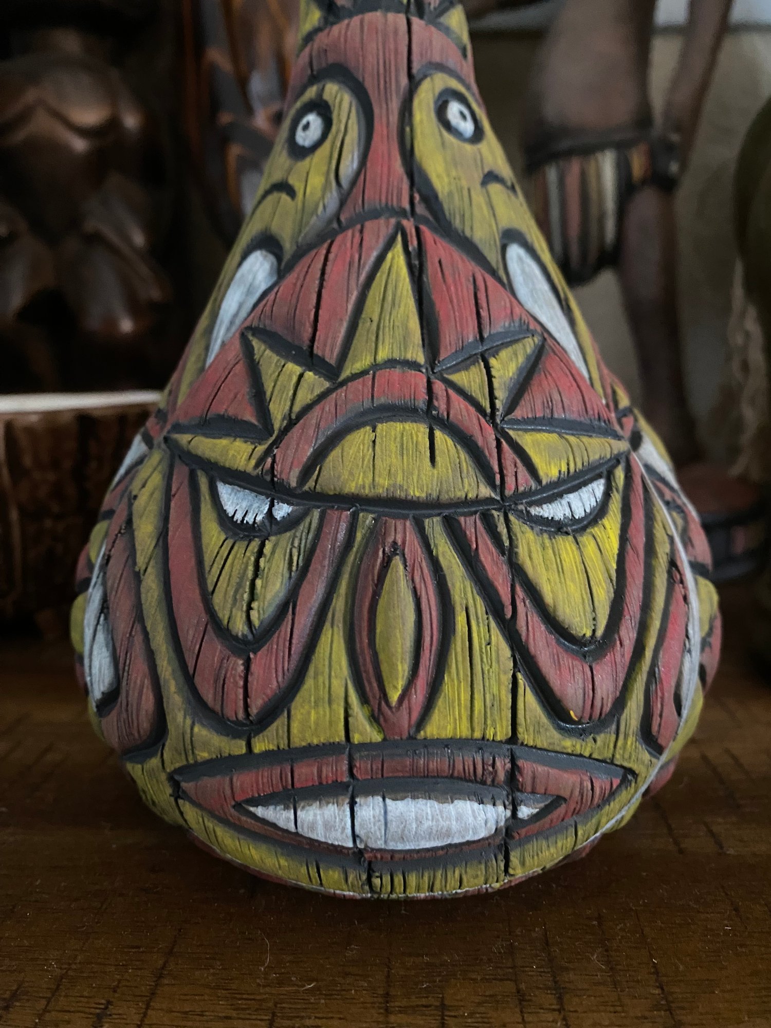 Image of  “Abelam Peace Maker” Pipe (d) -Red/Yellow/White - Must Be 21 to Purchase -US Shipping Included 