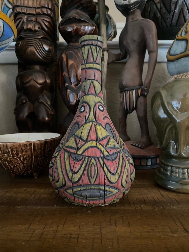 Image of “Abelam Peace Maker” Pipe (e) - Red/Yellow - Must Be 21 to Purchase - US Shipping Included 