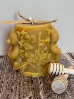 HONEY BEAR PILLAR CANDLE