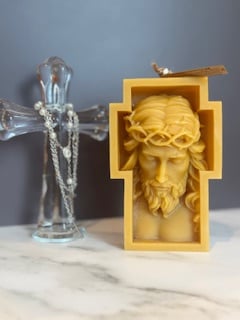 SACRED FACE JESUS CANDLE 