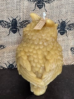 WISE OWL CANDLE  * VELA DE BUO SABIO