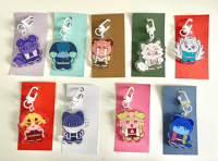 Image 3 of Demon Slayer Stuffed Animal Keychains (Series 1)