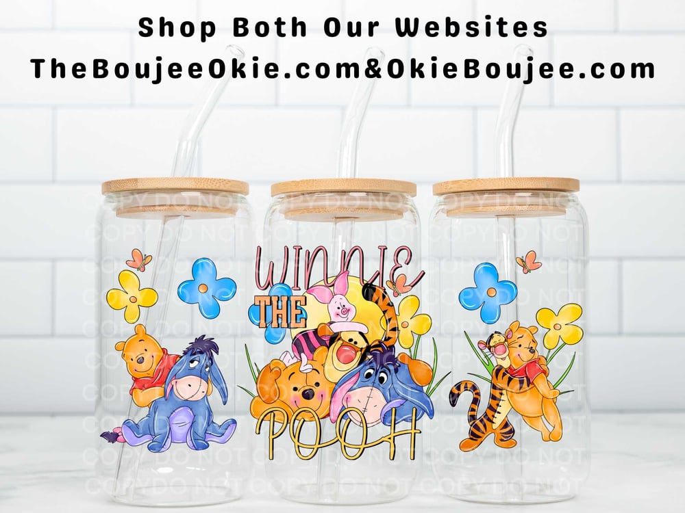 Image of Pooh Uv Dtf Wrap Double Sided  W0877