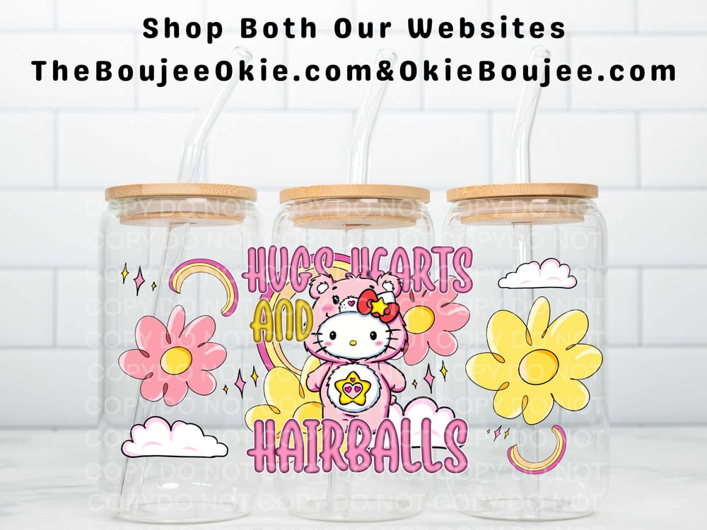 Image of Care Bear Kitty Uv Dtf Wrap Double Sided  W0584