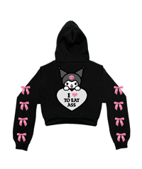 Image 3 of LET ME EAT IT CROPPED HOODIE
