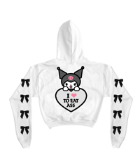 Image 1 of LET ME EAT IT CROPPED HOODIE