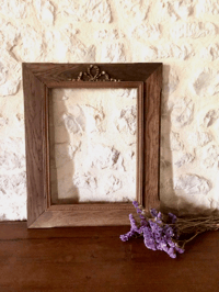 Image 5 of Grand cadre en bois ancien 1900.