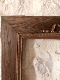 Image 6 of Grand cadre en bois ancien 1900.