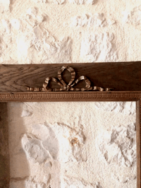 Image 7 of Grand cadre en bois ancien 1900.