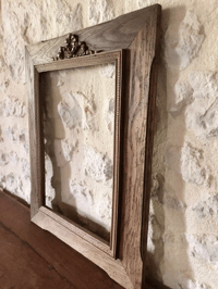 Image 8 of Grand cadre en bois ancien 1900.