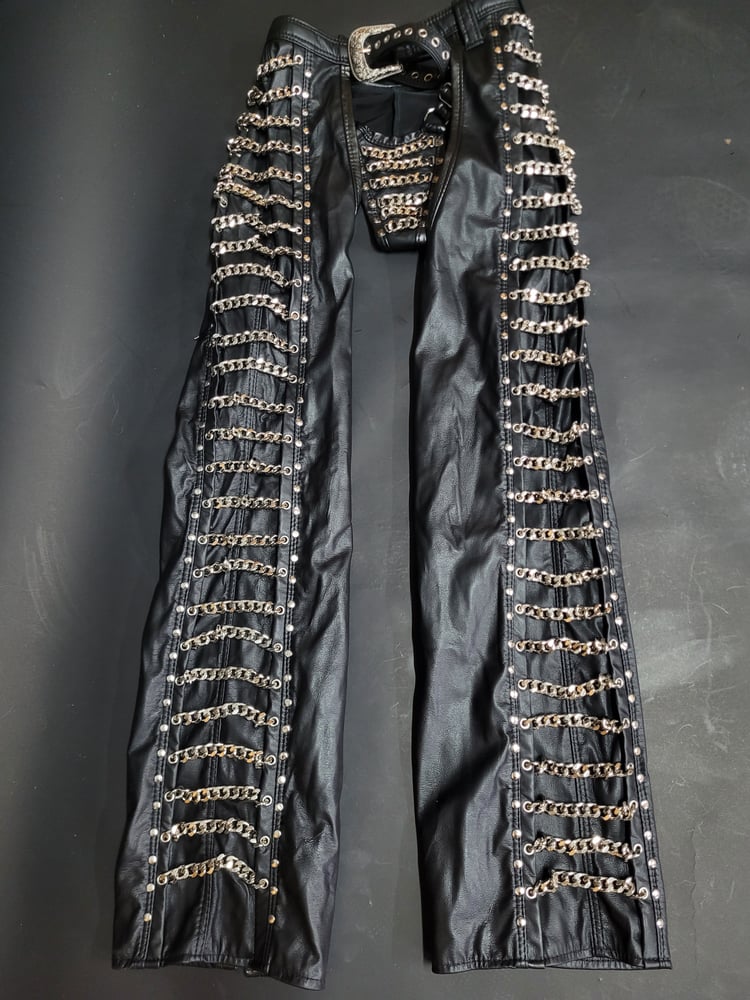 Image of CHAIN CHAPS AND BIKINI BOTTOMS