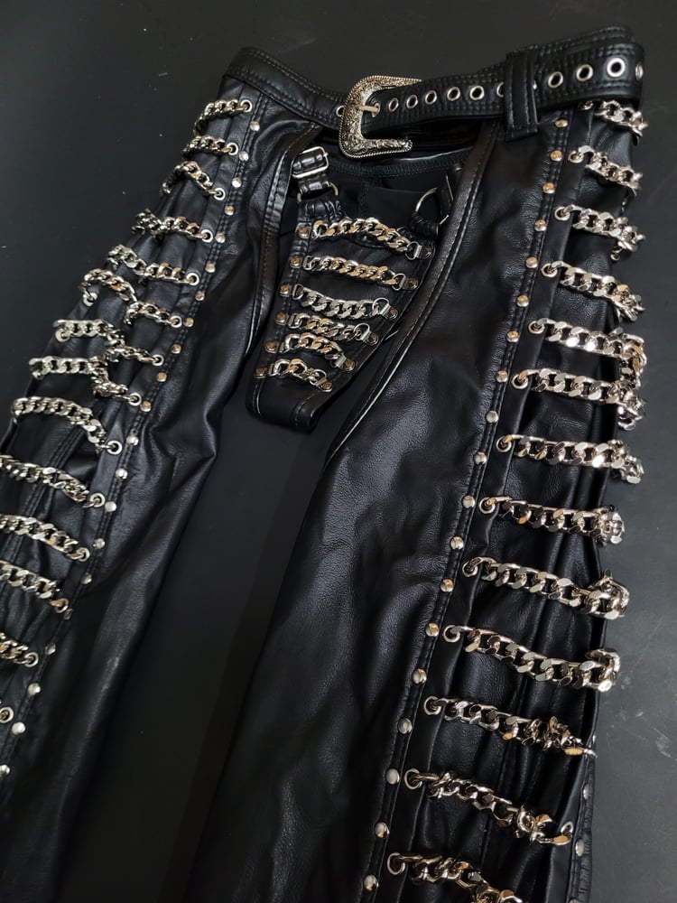 Image of CHAIN CHAPS AND BIKINI BOTTOMS