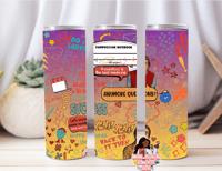 Do It Lady!!! LG Composition notebook style tumbler w/personalized name option 