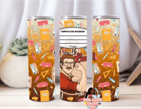 Strong Do It Lady!!! LG Composition notebook style tumbler w/personalized name option 
