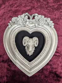 Image 3 of  Heart Frame Wall Hanging Ram Head , Art