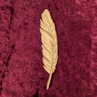 Image 3 of Set of 5 Resin Feathers Wall Art