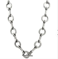 Image 3 of Snaffle & Rings Toggle Clasp Necklace