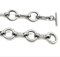Image 4 of Snaffle & Rings Toggle Clasp Necklace