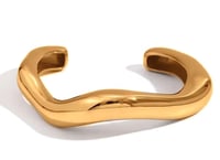Image 2 of Wave Open Cuff Bangle